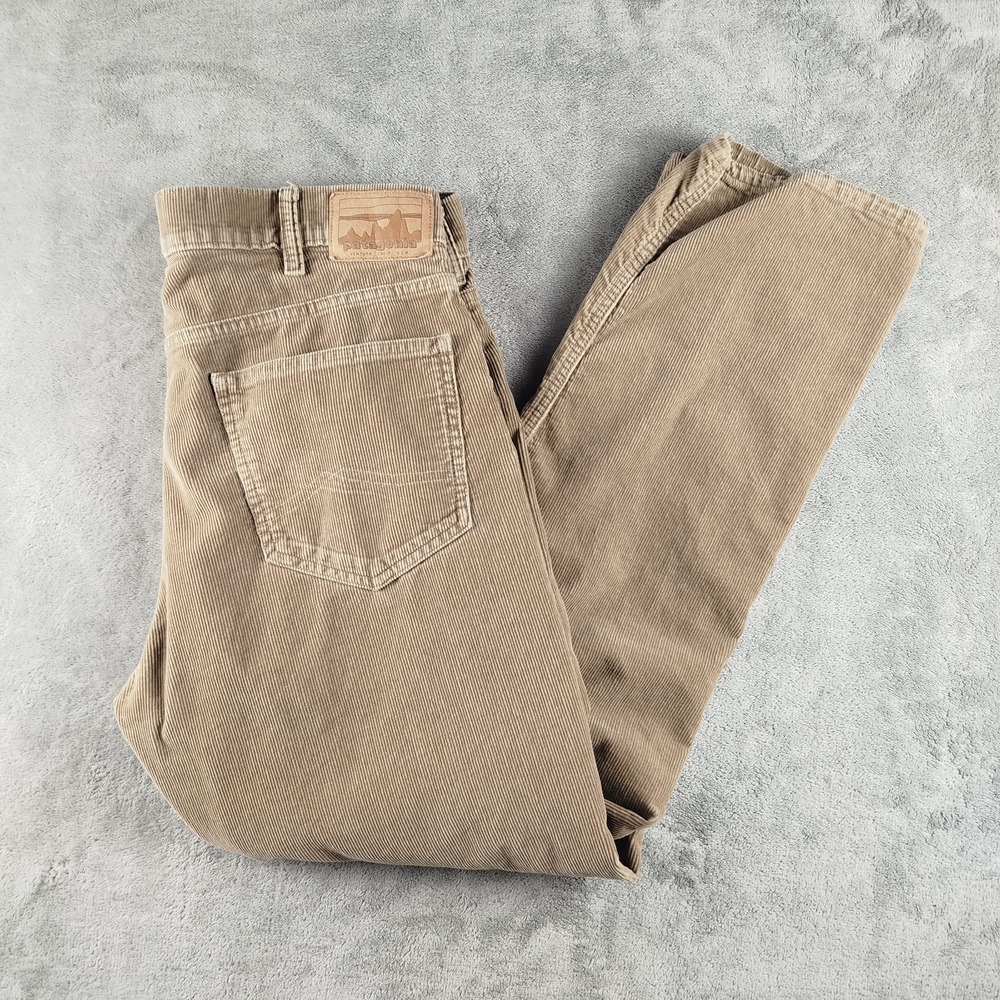 Patagonia Pants Mens 34x30 Beige Organic Cotton Corduroy 5 Pocket Casual Outdoor